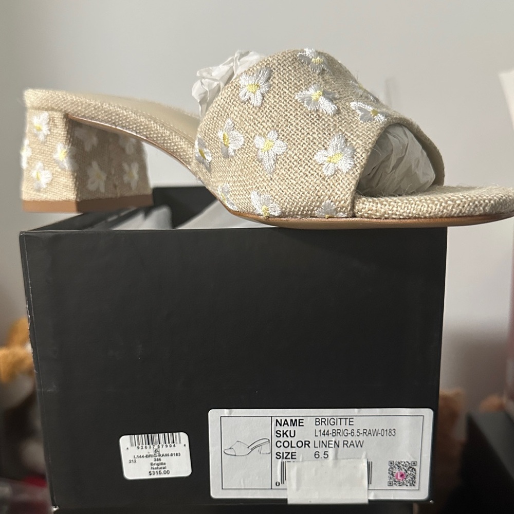 Larroudé Linen Raw Women Shoes